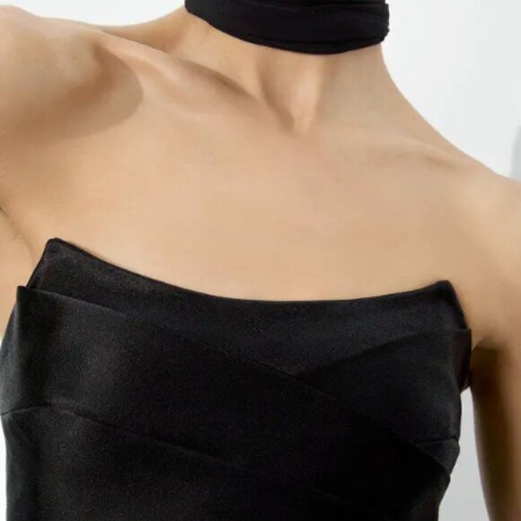 Alice + Olivia  carlea maxi dress with detachable scarf - Picture 3 of 7